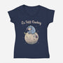 Le Petit Donkey-Womens-V-Neck-Tee-NMdesign