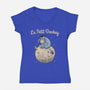 Le Petit Donkey-Womens-V-Neck-Tee-NMdesign