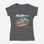 A Real Rebel Hero-Womens-V-Neck-Tee-NMdesign