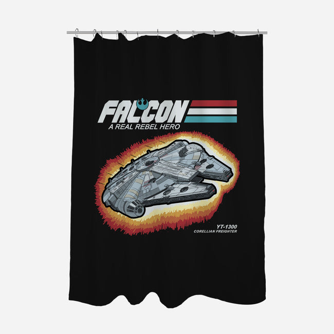 A Real Rebel Hero-None-Polyester-Shower Curtain-NMdesign
