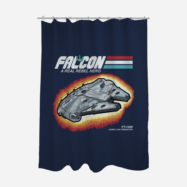 A Real Rebel Hero-None-Polyester-Shower Curtain-NMdesign