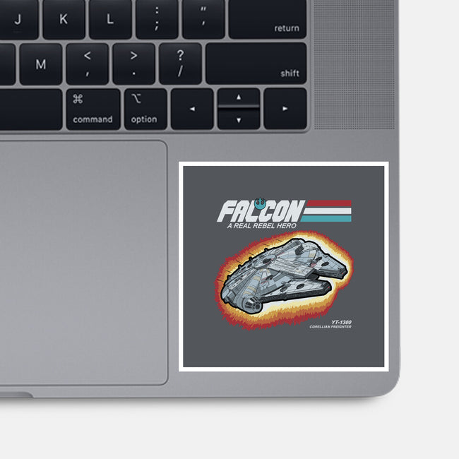 A Real Rebel Hero-None-Glossy-Sticker-NMdesign