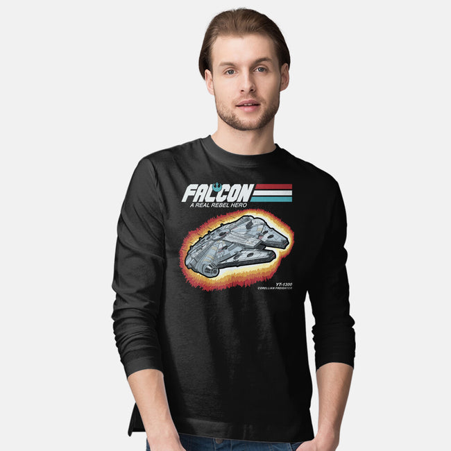 A Real Rebel Hero-Mens-Long Sleeved-Tee-NMdesign