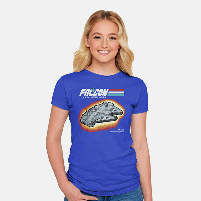 A Real Rebel Hero-Womens-Fitted-Tee-NMdesign