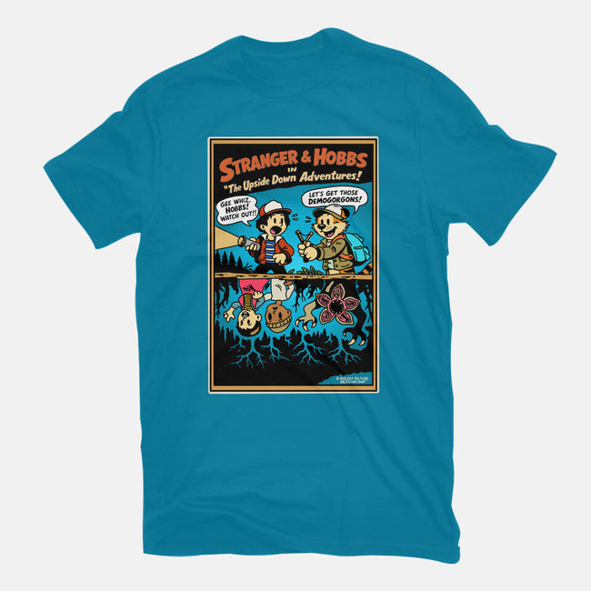 Stranger And Hobbs-Womens-Fitted-Tee-Sketchy Art Shop