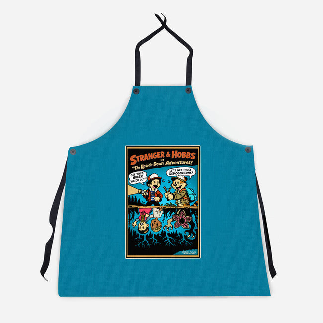 Stranger And Hobbs-Unisex-Kitchen-Apron-Sketchy Art Shop