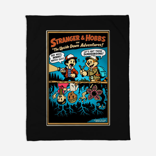 Stranger And Hobbs-None-Fleece-Blanket-Sketchy Art Shop