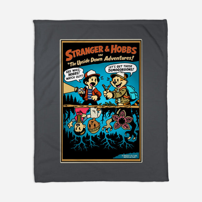 Stranger And Hobbs-None-Fleece-Blanket-Sketchy Art Shop