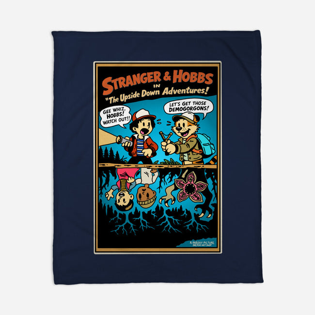 Stranger And Hobbs-None-Fleece-Blanket-Sketchy Art Shop