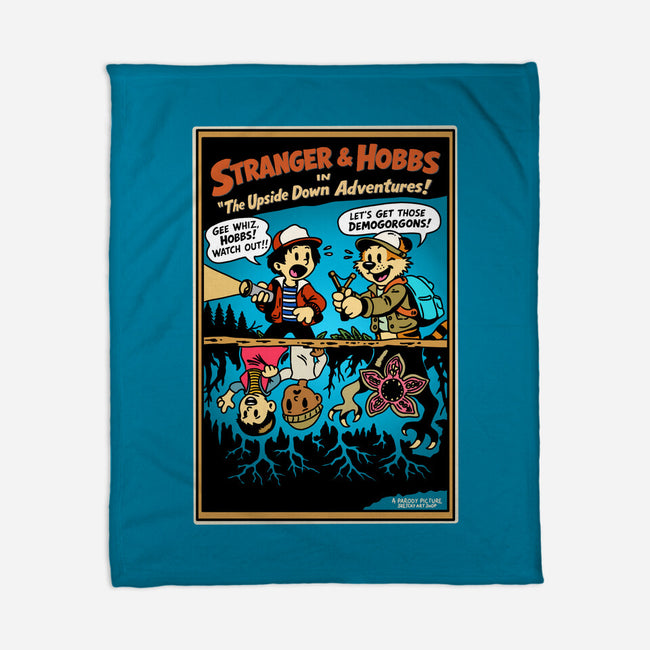 Stranger And Hobbs-None-Fleece-Blanket-Sketchy Art Shop