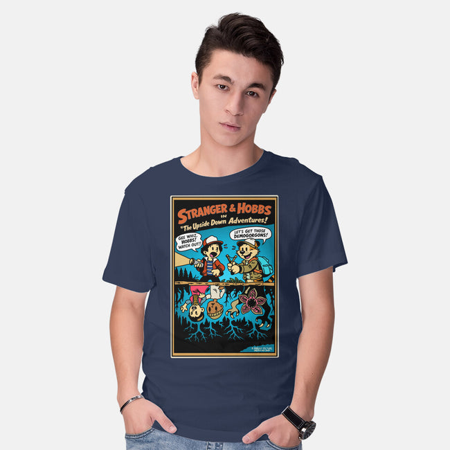 Stranger And Hobbs-Mens-Basic-Tee-Sketchy Art Shop
