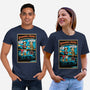 Stranger And Hobbs-Unisex-Basic-Tee-Sketchy Art Shop