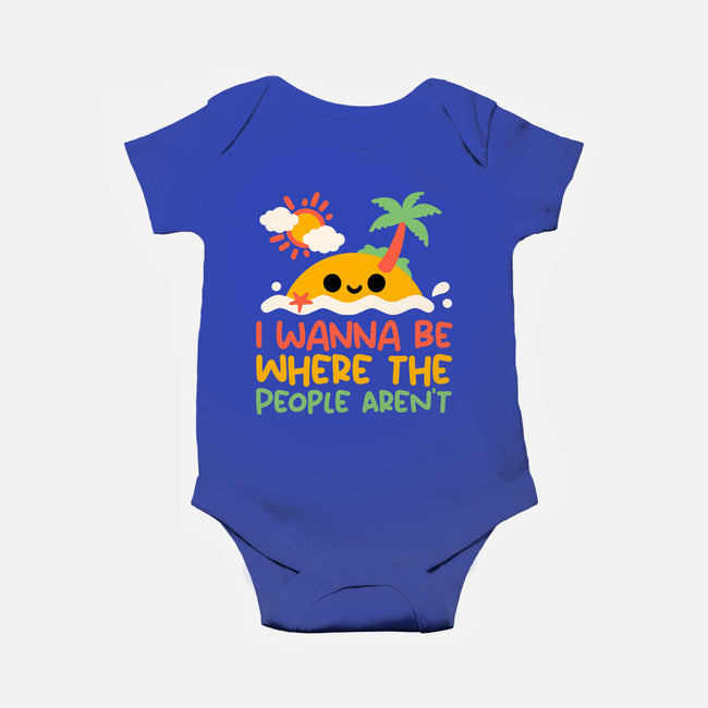 Antisocial Desert Island-Baby-Basic-Onesie-NemiMakeit