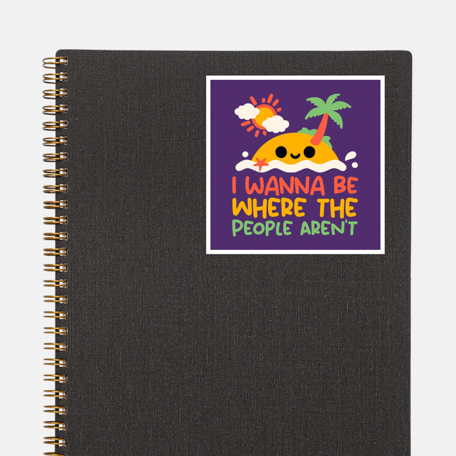 Antisocial Desert Island-None-Glossy-Sticker-NemiMakeit