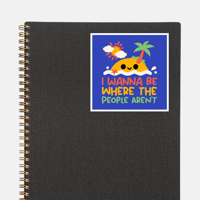 Antisocial Desert Island-None-Glossy-Sticker-NemiMakeit