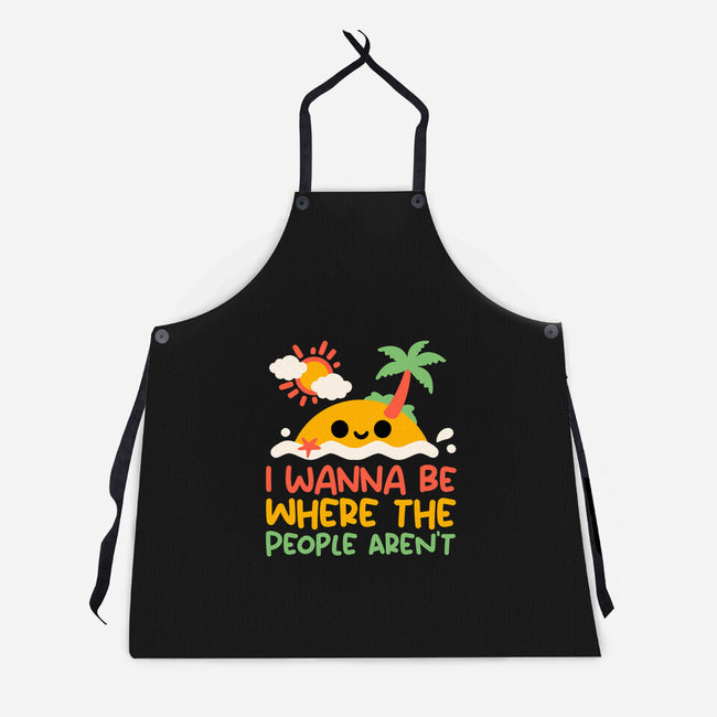 Antisocial Desert Island-Unisex-Kitchen-Apron-NemiMakeit