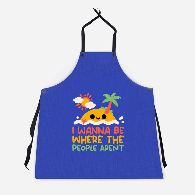 Antisocial Desert Island-Unisex-Kitchen-Apron-NemiMakeit