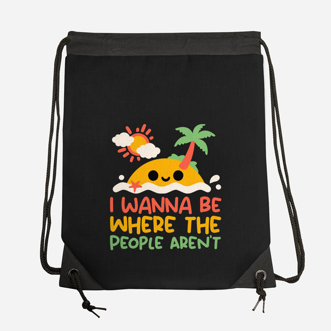 Antisocial Desert Island-None-Drawstring-Bag-NemiMakeit