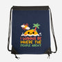 Antisocial Desert Island-None-Drawstring-Bag-NemiMakeit