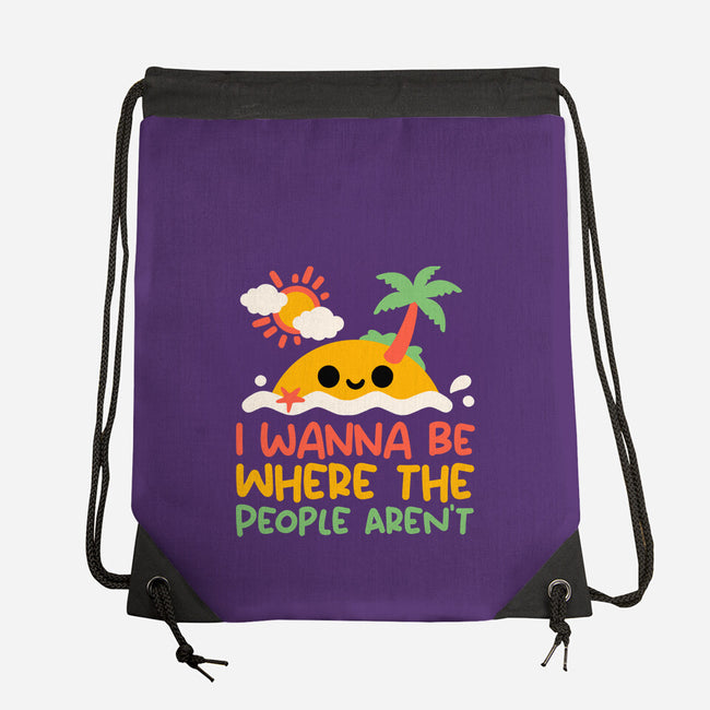 Antisocial Desert Island-None-Drawstring-Bag-NemiMakeit