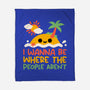 Antisocial Desert Island-None-Fleece-Blanket-NemiMakeit