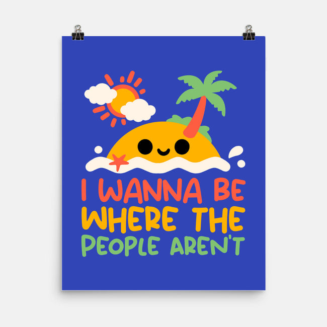 Antisocial Desert Island-None-Matte-Poster-NemiMakeit