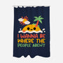 Antisocial Desert Island-None-Polyester-Shower Curtain-NemiMakeit