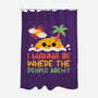 Antisocial Desert Island-None-Polyester-Shower Curtain-NemiMakeit