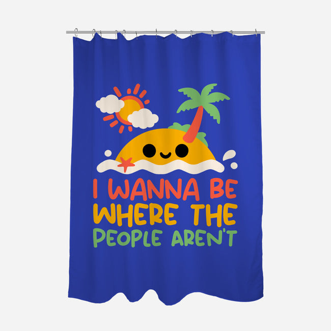 Antisocial Desert Island-None-Polyester-Shower Curtain-NemiMakeit