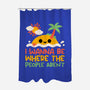 Antisocial Desert Island-None-Polyester-Shower Curtain-NemiMakeit