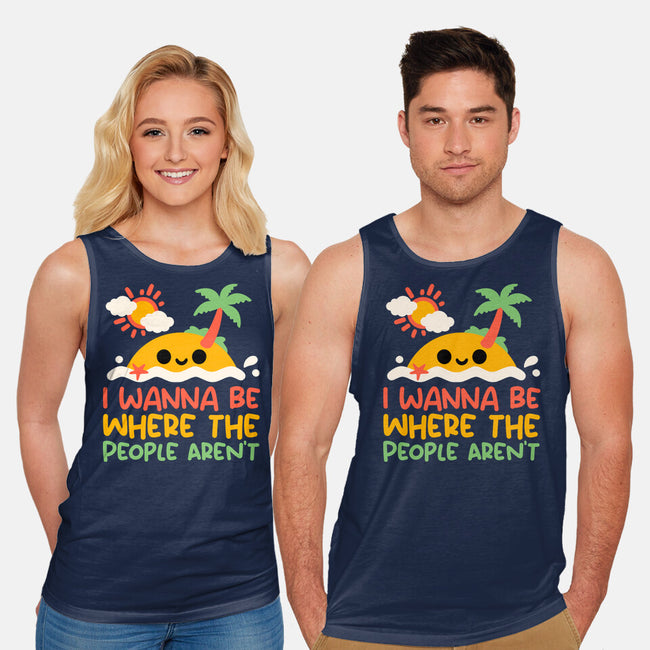 Antisocial Desert Island-Unisex-Basic-Tank-NemiMakeit