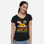 Antisocial Desert Island-Womens-V-Neck-Tee-NemiMakeit