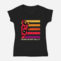 Face Of Fearless-Womens-V-Neck-Tee-spoilerinc