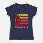 Face Of Fearless-Womens-V-Neck-Tee-spoilerinc