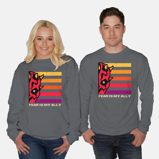 Face Of Fearless-Unisex-Crew Neck-Sweatshirt-spoilerinc