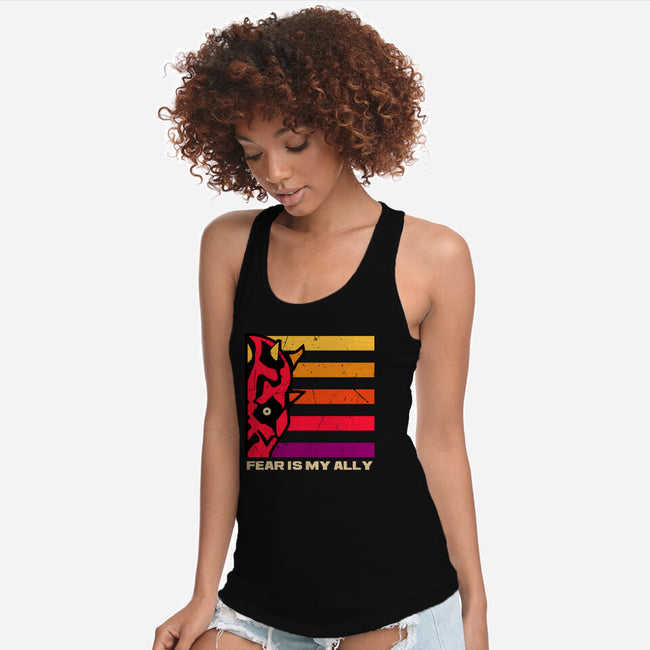 Face Of Fearless-Womens-Racerback-Tank-spoilerinc