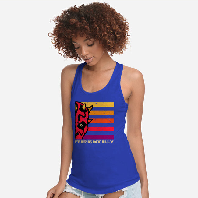 Face Of Fearless-Womens-Racerback-Tank-spoilerinc