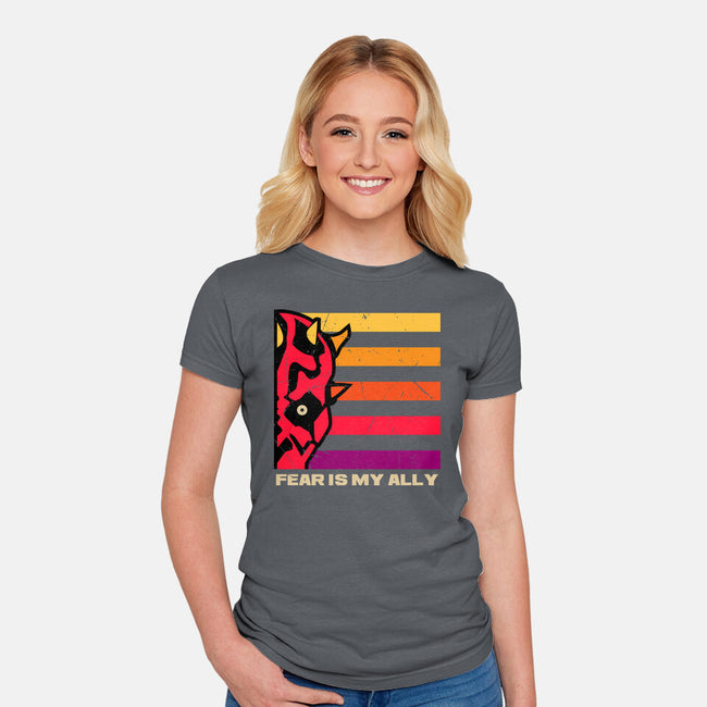 Face Of Fearless-Womens-Fitted-Tee-spoilerinc