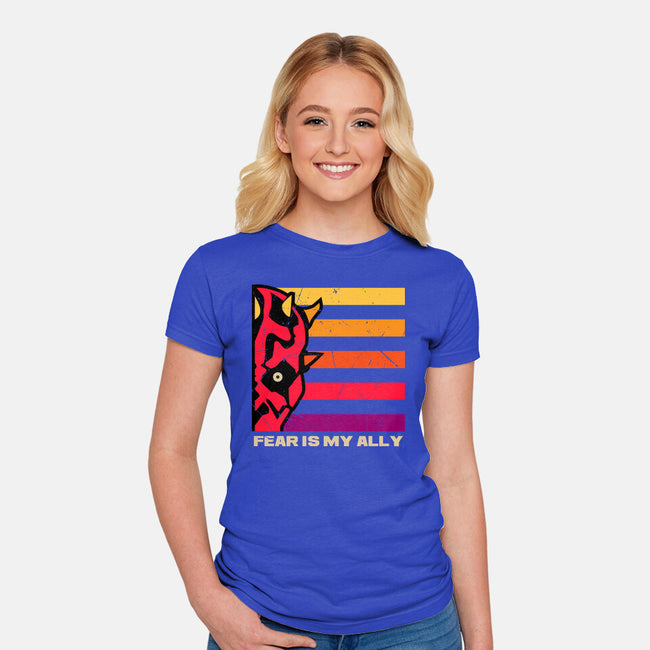 Face Of Fearless-Womens-Fitted-Tee-spoilerinc
