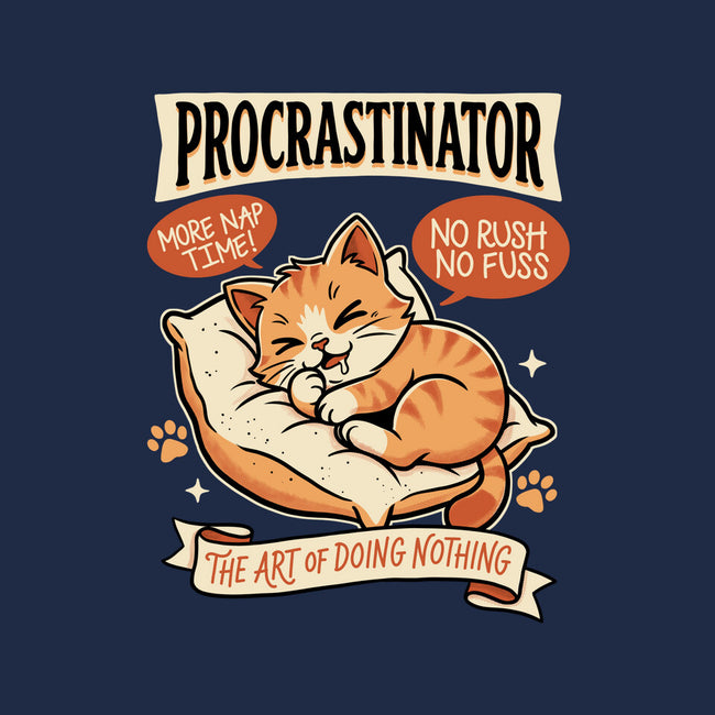 Procrastinator Cat-None-Drawstring-Bag-P1yu5h