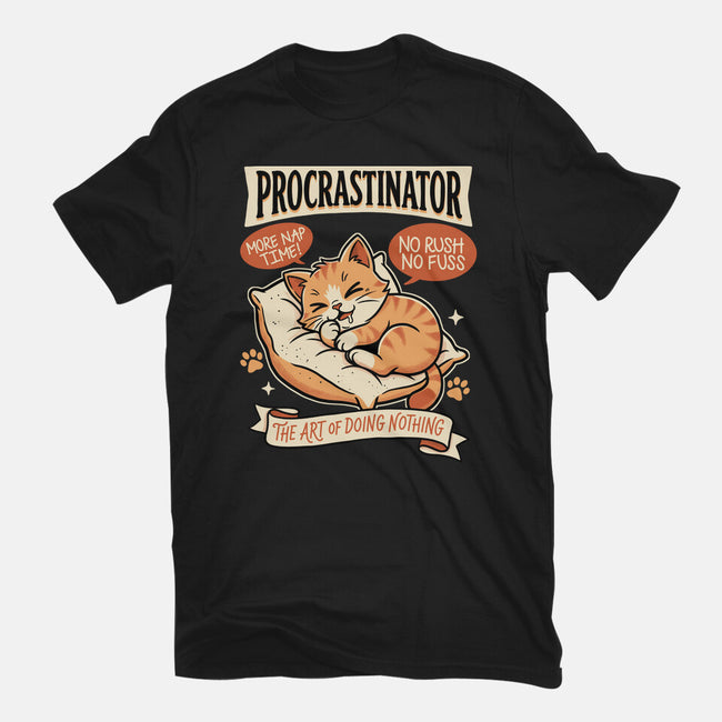 Procrastinator Cat-Unisex-Basic-Tee-P1yu5h