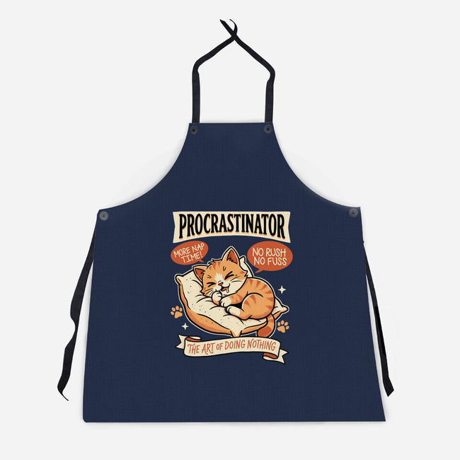 Procrastinator Cat-Unisex-Kitchen-Apron-P1yu5h