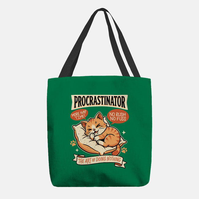 Procrastinator Cat-None-Basic Tote-Bag-P1yu5h