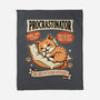 Procrastinator Cat-None-Fleece-Blanket-P1yu5h