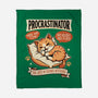 Procrastinator Cat-None-Fleece-Blanket-P1yu5h