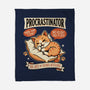 Procrastinator Cat-None-Fleece-Blanket-P1yu5h