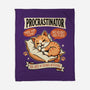 Procrastinator Cat-None-Fleece-Blanket-P1yu5h