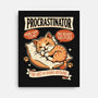 Procrastinator Cat-None-Stretched-Canvas-P1yu5h