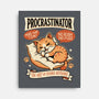 Procrastinator Cat-None-Stretched-Canvas-P1yu5h