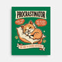 Procrastinator Cat-None-Stretched-Canvas-P1yu5h